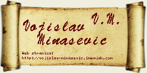 Vojislav Minašević vizit kartica